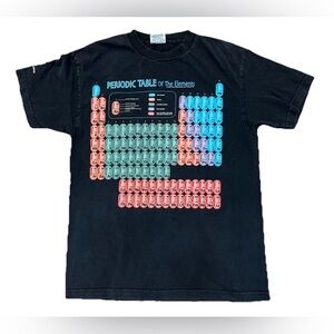 VTG 2002 Periodic Table of Elements T-Shirt Museum of Science Boston Mens Medium